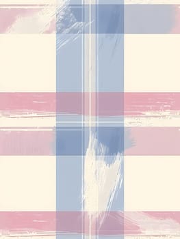 A plaid pattern in red, white, and blue on a white background, with rectangles of purple, orange, violet, magenta, and electric blue tints and shades