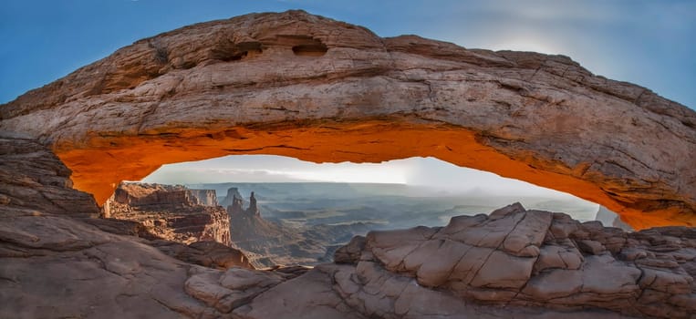 Sunrise at Mesa Arch at Canyonlands National Park, Utah