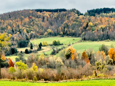 Fall colors have arrived in the countryside of upstate New York