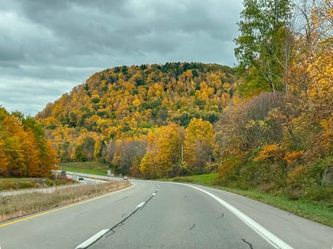 Fall colors have arrived in the countryside of upstate New York