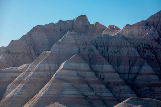 The rugged and stark beauty of Badlands National Park is from eroded geologic deposits, formed over 75 million years.
