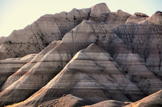 The rugged and stark beauty of Badlands National Park is from eroded geologic deposits, formed over 75 million years.