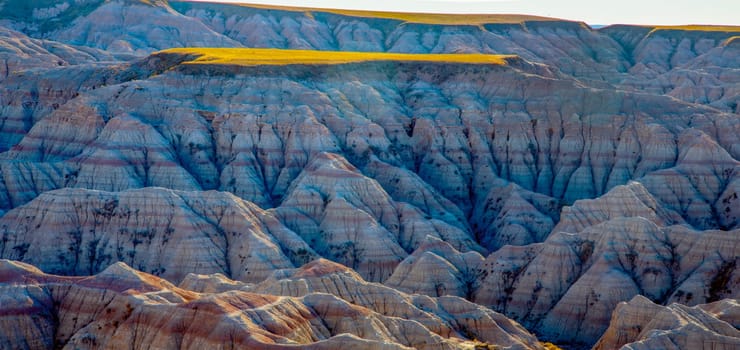 The rugged and stark beauty of Badlands National Park is from eroded geologic deposits, formed over 75 million years.