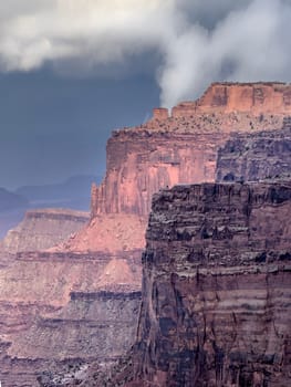 Canyonlands National Park,Utah  as seen from the Shafer Trail Viewpoint.