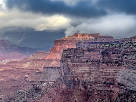 Canyonlands National Park,Utah  as seen from the Shafer Trail Viewpoint.