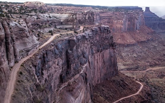 Canyonlands National Park,Utah  as seen from the Shafer Trail Viewpoint.