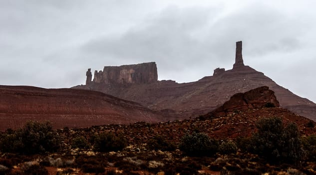 The Priest and Nuns climbing routes are part of The Rectory plus Castleton Tower at Castle Valley, Utah