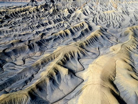 The lunar like landscape around Factory Butte near Hanksville, Utah