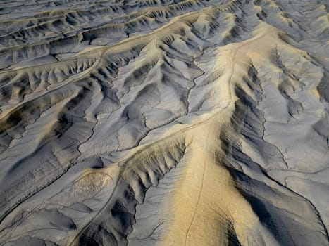 The lunar like landscape around Factory Butte near Hanksville, Utah