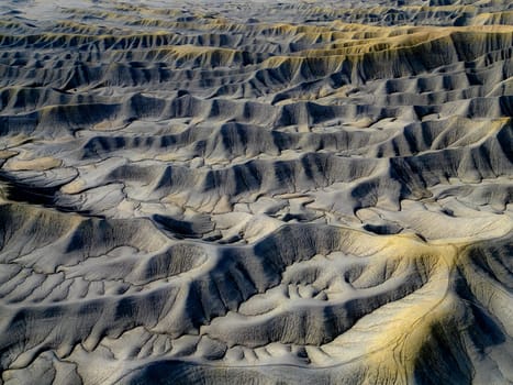 The lunar like landscape around Factory Butte near Hanksville, Utah