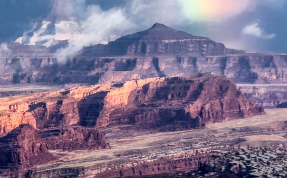 Canyonlands National Park,Utah  as seen from the Shafer Trail Viewpoint.