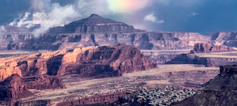 Canyonlands National Park,Utah  as seen from the Shafer Trail Viewpoint.