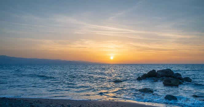 The Mediteeranean Sea offer us amazing sunsets like this over the Mountains 2