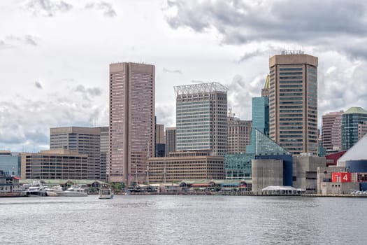 Baltimore maryland Harbor View panorama cityscape landscape from the sea