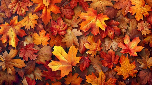 Seamless pattern of autumn leaves for backgrounds or wallpaper designs