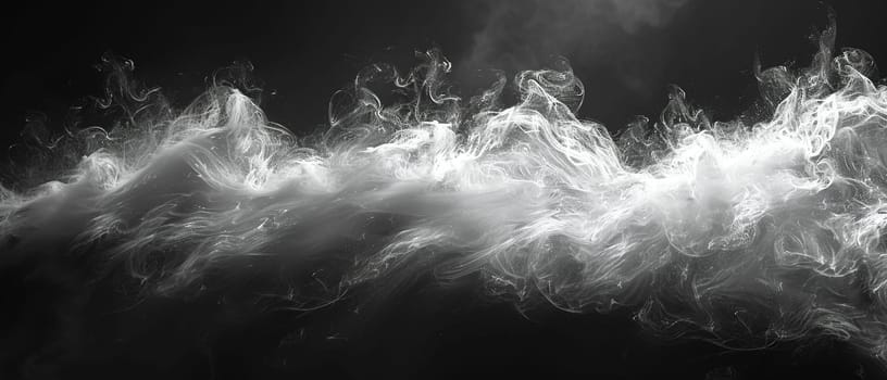 Abstract smoke patterns against a dark background, evoking mystery and fluidity.