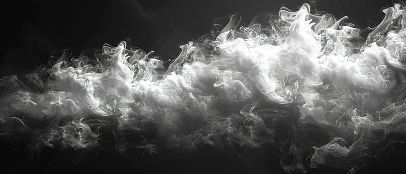 Abstract smoke patterns against a dark background, evoking mystery and fluidity.