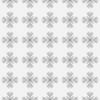 Chevron watercolor pattern. Black and white splendid boho chic summer design. Green geometric chevron watercolor border. Textile ready resplendent print, swimwear fabric, wallpaper, wrapping.