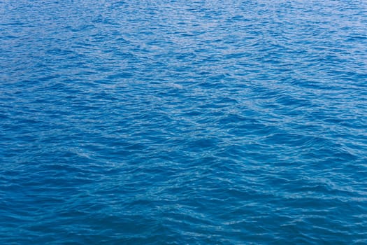 A tranquil scene of electric blue water ripples creating a mesmerizing pattern on the calm lake surface, full-frame background