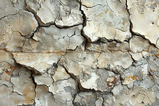 Old plaster wall with cracks and texture, great for historical and textured backgrounds.