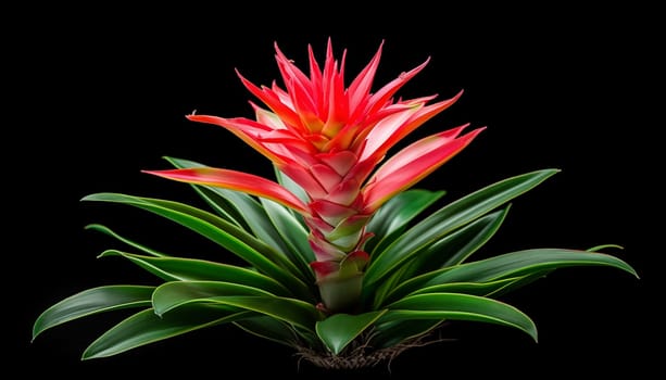 close-up of a Bromeliad plant showcasing. High quality photo