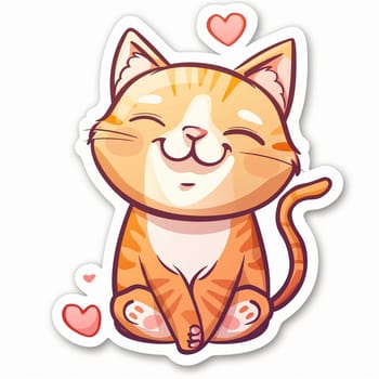 Casual cute cat icon. High quality illustration