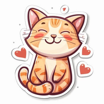 Casual cute cat icon. High quality illustration