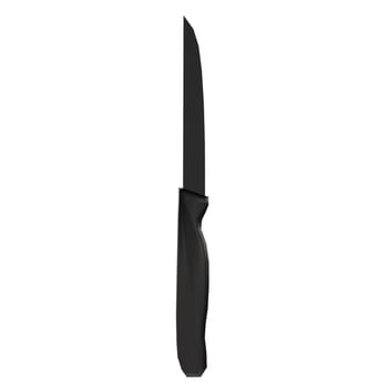 Black Knife isolated on white background. High quality 3d illustration