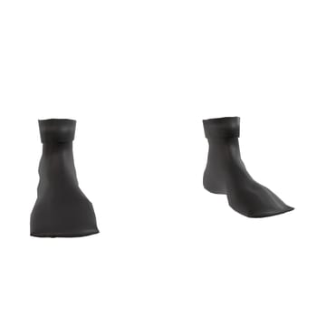 Black Boots isolated on white background. High quality 3d illustration