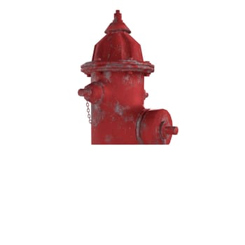 Fire Hydrant isolated on white background. High quality 3d illustration