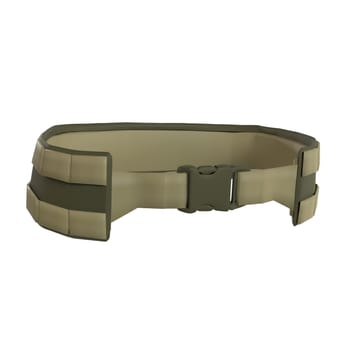 Army Belt isolated on white background. High quality 3d illustration