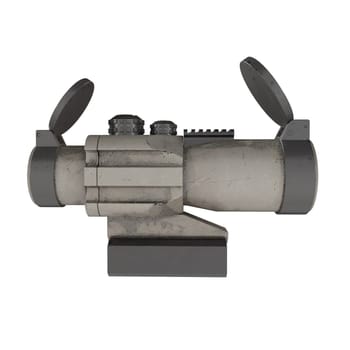 Rifle Scope isolated on white background. High quality 3d illustration