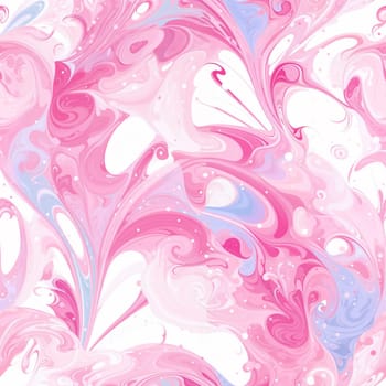 A pattern featuring a mix of pink and blue marble textures on a white background. Seamless abstract background. Perfect edge matching