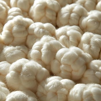 Close-up of fluffy cotton balls, suitable for soft and natural backgrounds.