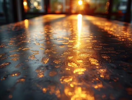 Shiny brushed metal surface in sunlight, perfect for modern and industrial designs.