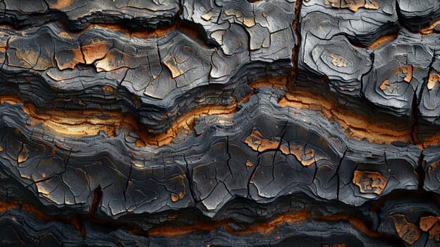 The texture of bark on an ancient tree, showcasing the passage of time and nature's resilience.