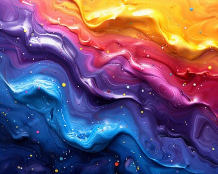 Abstract acrylic paint swirls in vivid colors, suitable for creative and artistic backgrounds.