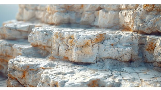 Rough texture of a limestone cliff, suitable for rugged and natural backgrounds.