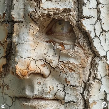 The texture of bark on an ancient tree, showcasing the passage of time and nature's resilience.