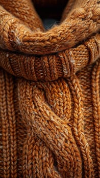Knitted wool texture in close-up, evoking warmth and cozy themes.