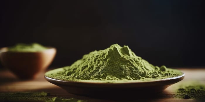 Matcha green tea powder, generative AI