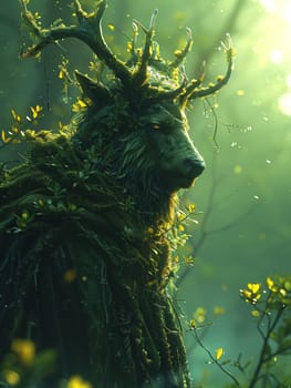 Guardian of the forgotten forest, their presence a whisper of nature's enduring vow.