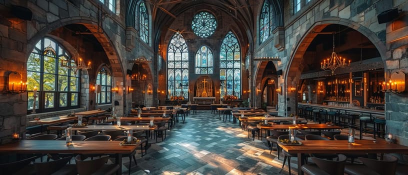 Modern Gothic church converted into an event space.