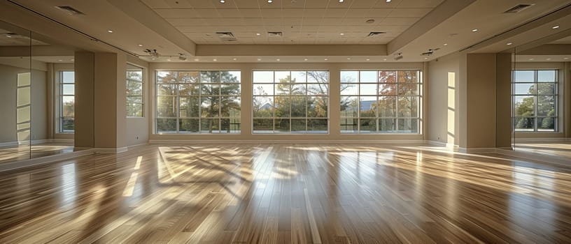 Dance Studio Mirrors Reflect Passion and Precision in Business of Art, Wooden floors and barres set the stage for the discipline and beauty of dance in business.