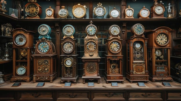 Antique Collection Unveils Historical Elegance in Business of Time-Honored Treasures, Antique clocks and collectible curios unveil a story of historical elegance and time-honored treasures in the antique collection business.