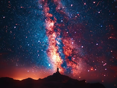 Starry Observatory Dome Explores Cosmic Mysteries in Business of Astronomy Education, Observatory telescopes and celestial maps explore a story of cosmic mysteries and education in the starry observatory dome business.
