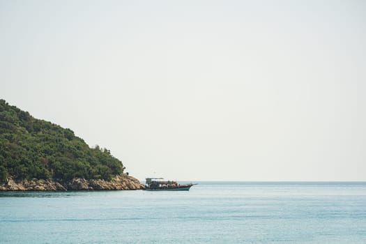 Antalya Sican Island on a cloudless sunny summer day