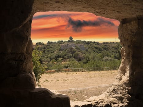 ancient cava d'ispica gymnasium sicily