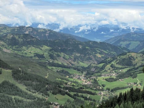 dolomites mountains badia valley view panorama landscape