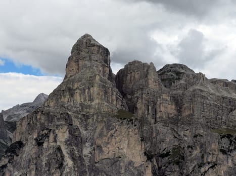 dolomites mountains badia valley view panorama landscape